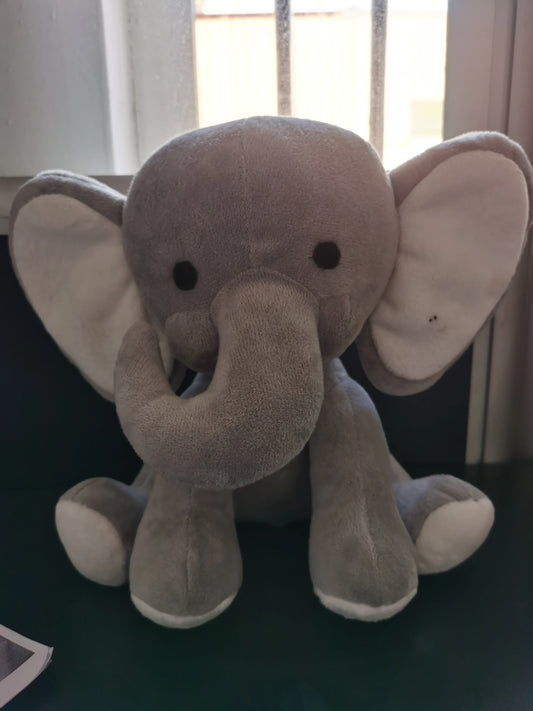 New Arrival Kids' Super Soft Plush Elephant Toy for Original Pink Grey Bowknot Stuffed Toy with PP Cotton Filling