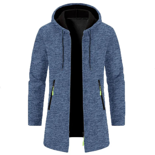 Sweatwear Men's Sport Hoodies Long Sleeve Sweatshirts for Men Zipper Hooded Mens Oversize Winter Top Jacket Coat Black Sweater