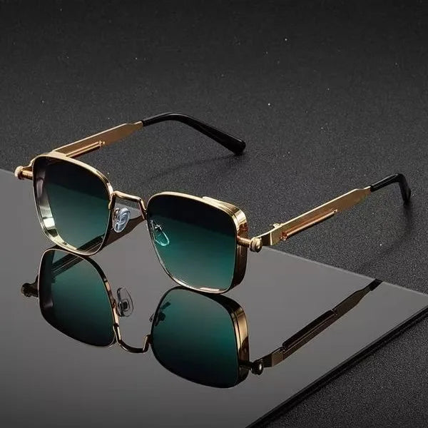 Fashion Sunglasses Men Women High End Driving Special Sun Glasses Anti UV High Quality Metal Punk Trends Eyewear