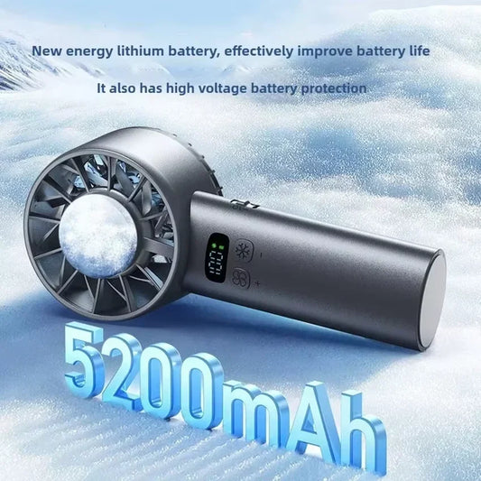 TINSOL Ice-cooling high-speed handheld fan portable mini fan, suitable for travel, camping, and outdoors