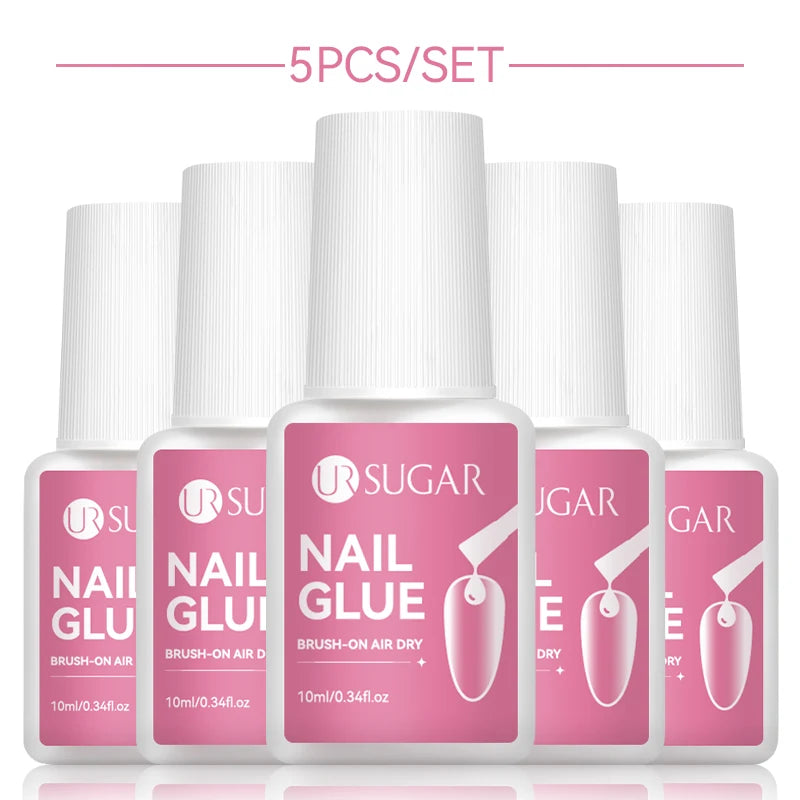 UR SUGAR 10ML Super Strong Nail Glue UV LED Glue For False Nail Tips Acrylic Nails Press On Nails Fake Nails Art Decoration