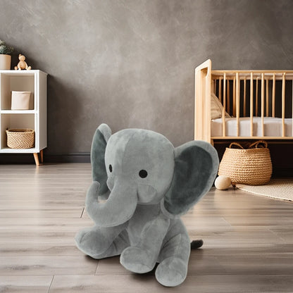 New Arrival Kids' Super Soft Plush Elephant Toy for Original Pink Grey Bowknot Stuffed Toy with PP Cotton Filling