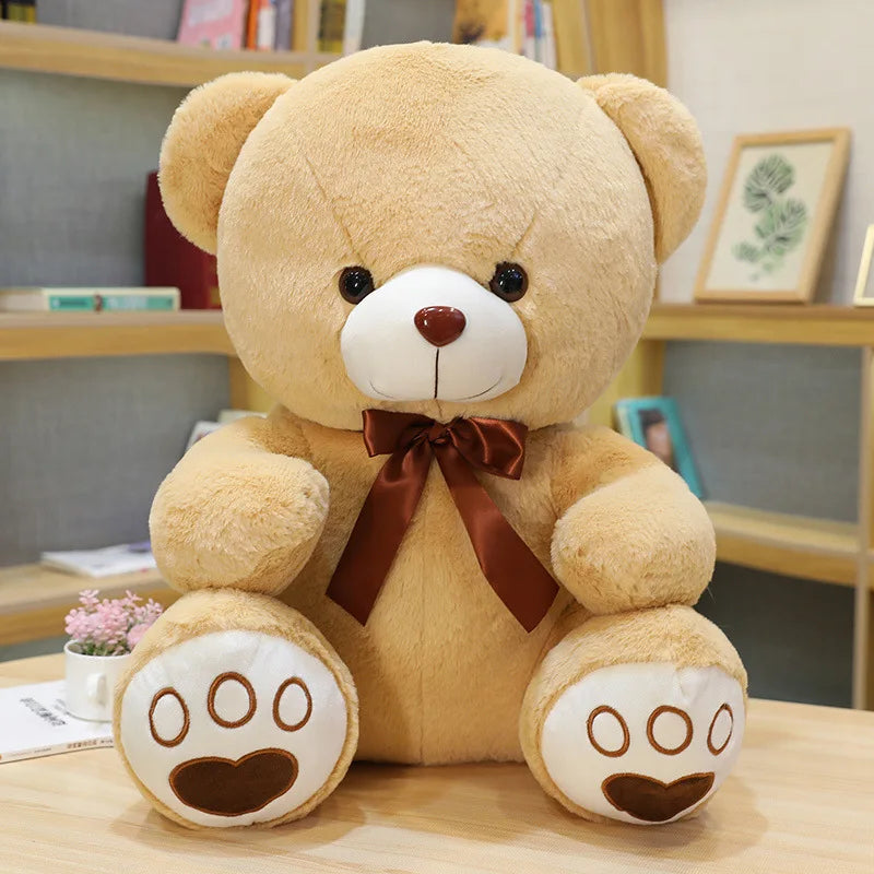 2025  Cute BIG Wholesale Sitting Bear Teddy Bear   Dolls Home Decoration Plush Toys with Bow Ties and Grabber   PP Cotton Filled