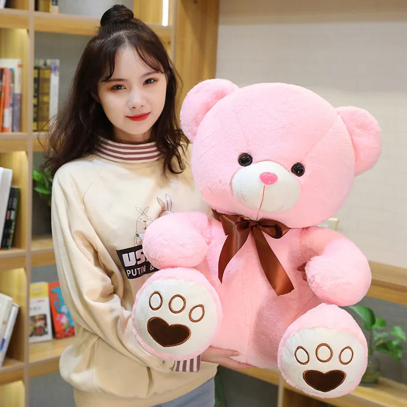 2025  Cute BIG Wholesale Sitting Bear Teddy Bear   Dolls Home Decoration Plush Toys with Bow Ties and Grabber   PP Cotton Filled
