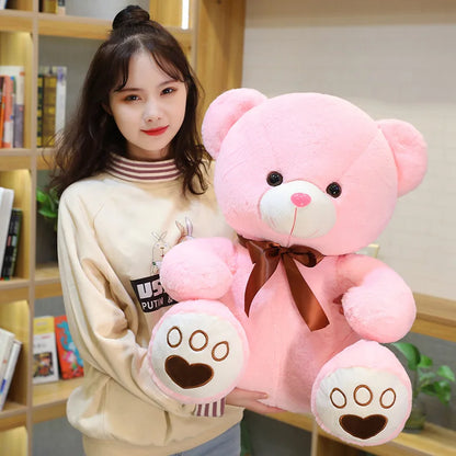 2025  Cute BIG Wholesale Sitting Bear Teddy Bear   Dolls Home Decoration Plush Toys with Bow Ties and Grabber   PP Cotton Filled