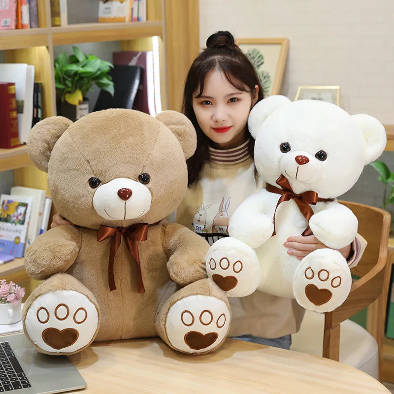 2025  Cute BIG Wholesale Sitting Bear Teddy Bear   Dolls Home Decoration Plush Toys with Bow Ties and Grabber   PP Cotton Filled