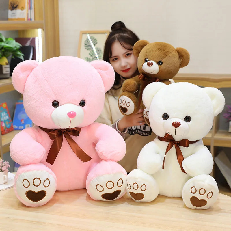 2025  Cute BIG Wholesale Sitting Bear Teddy Bear   Dolls Home Decoration Plush Toys with Bow Ties and Grabber   PP Cotton Filled