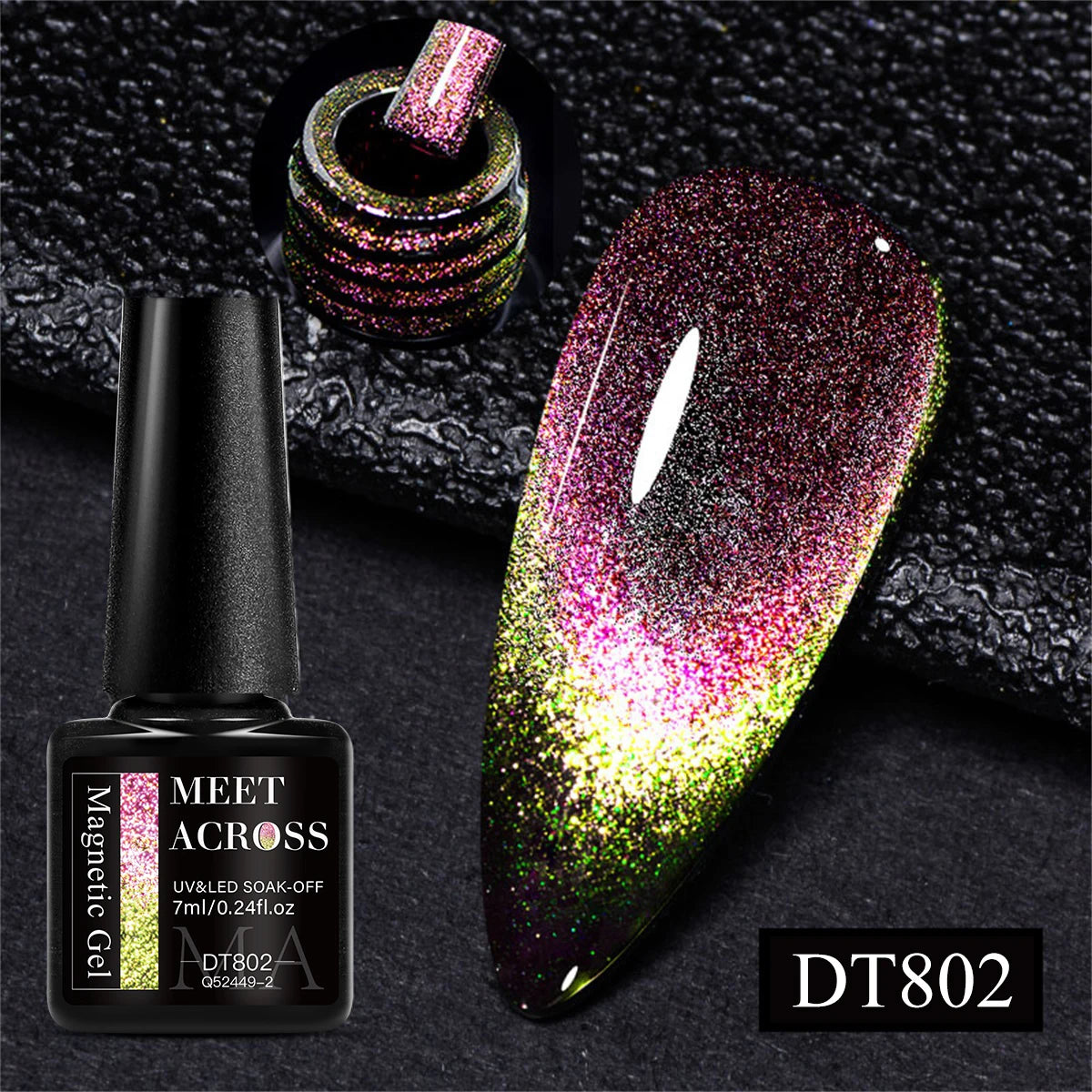 7ml Aurora Cat Magnetic Gel Nail Polish Blue Nails Sparkling Glitter Semi-Permanent Nail Art Soak Off UV Gel Varnish Manicure
