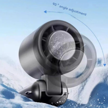 Outdoor Fan Hanging Ice Pack Handheld High-speed Fan Folding 100 Speed Infinitely Adjustable Fan Portable Suitable Rechargeable