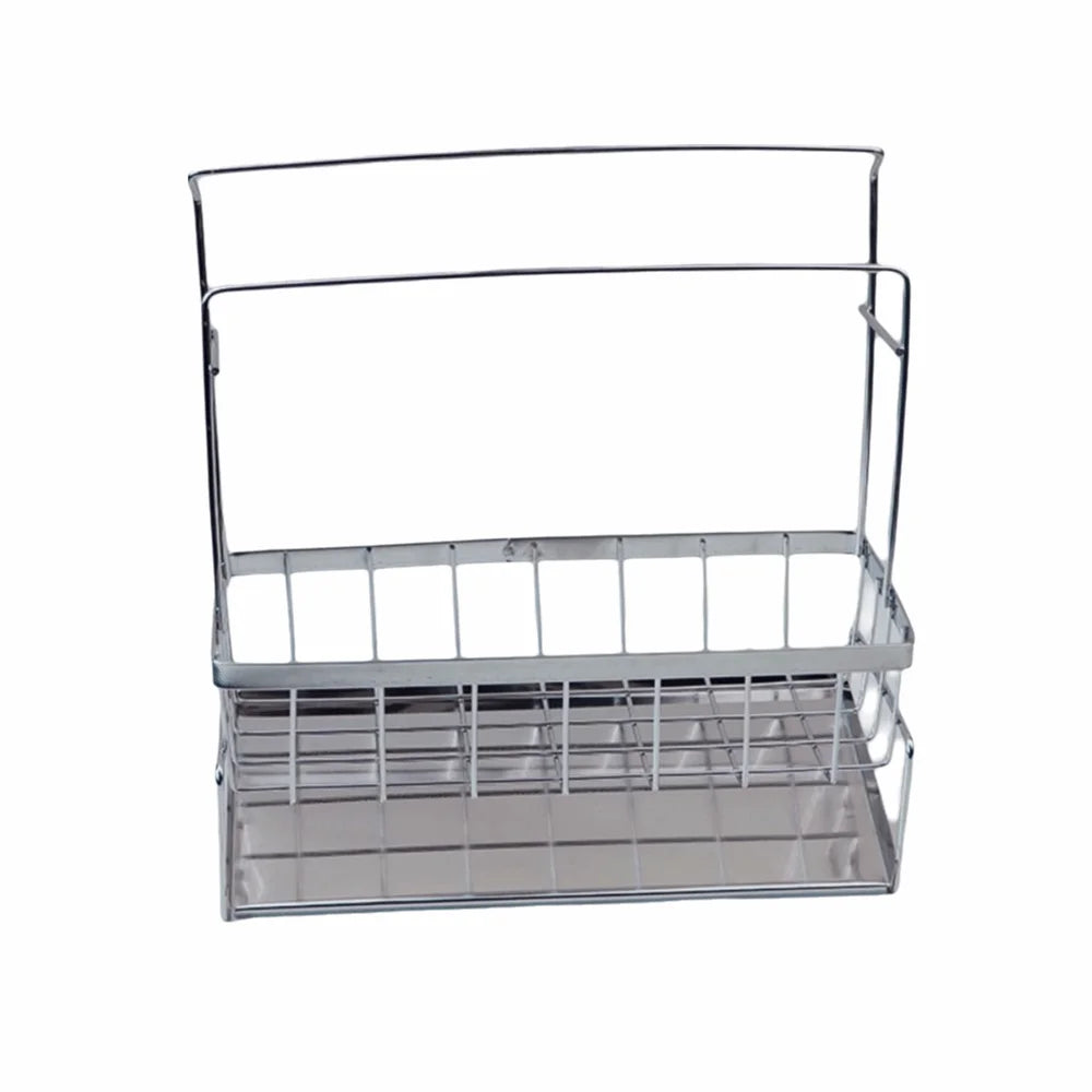 Stainless Steel Metal Sponge Holder Multi-Functional Space-Saving Sink Shelf Rust-Proof Automatic Drainage Sink Organizer Sink