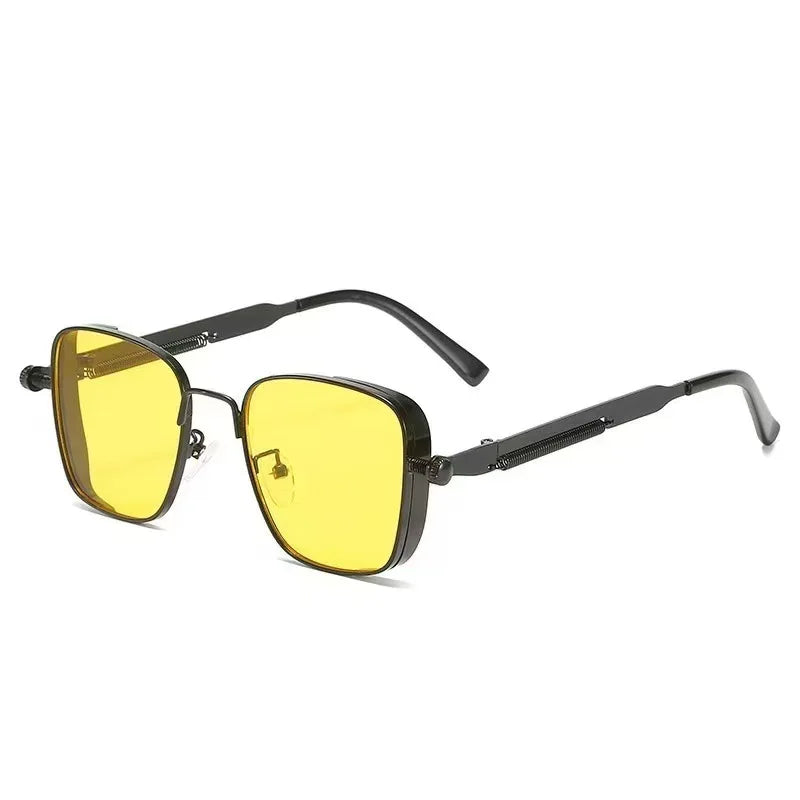 Fashion Sunglasses Men Women High End Driving Special Sun Glasses  Anti UV High Quality Metal Punk Trends Eyewear