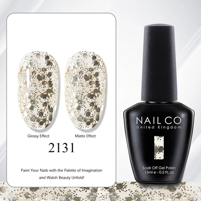NAILCO 15ml Red Brown Color Series Gel Varnish LED Nails Art Manicure Coffee UV Gel Nail Polish Summer DIY Gellak Design Lacquer