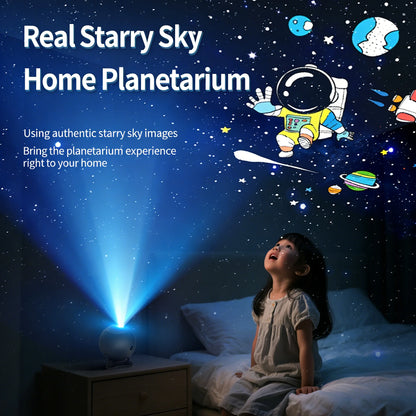 360° Rotatable Galaxy Star Projector with 12 HD Films Eye-Caring Night Light Home Planetarium for Bedroom Kids Room Gaming Decor