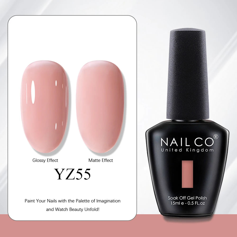 NAILCO 15ml Red Brown Color Series Gel Varnish LED Nails Art Manicure Coffee UV Gel Nail Polish Summer DIY Gellak Design Lacquer