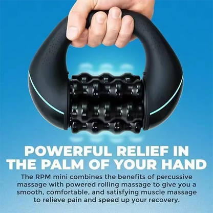 Handheld electric muscle relaxation massage roller with 3-speed strength adjustment