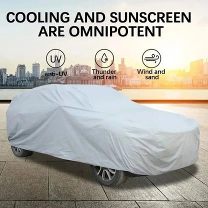Car Cover Outdoor Protection Full Exterior Snow Cover Sunshade Dustproof Protection Cover Universal for Hatchback Sedan SUV