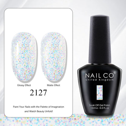 NAILCO 15ml Red Brown Color Series Gel Varnish LED Nails Art Manicure Coffee UV Gel Nail Polish Summer DIY Gellak Design Lacquer