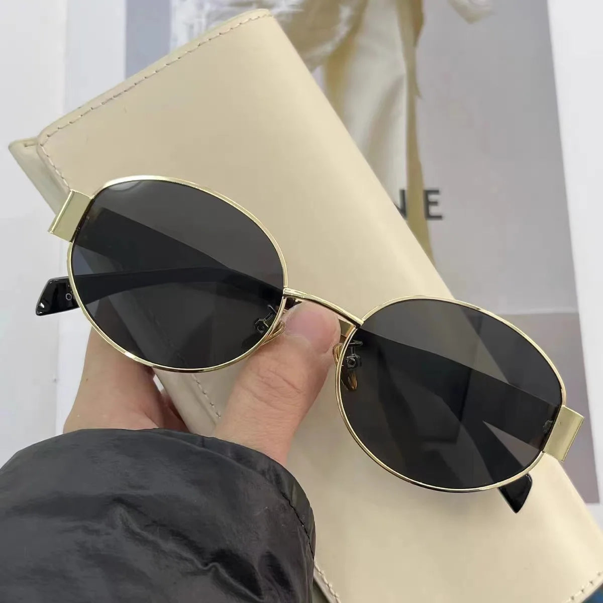 Fashion Sunglasses Men Women High End Driving Special Sun Glasses  Anti UV High Quality Metal Punk Trends Eyewear