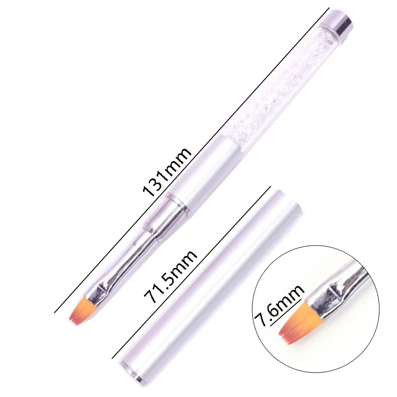 1PC Nails Art Brush Lines Stripe Flower Painting Drawing Pen Acrylic UV Gel Extension Grid Brush 3D Design Drawing Manicure Tool
