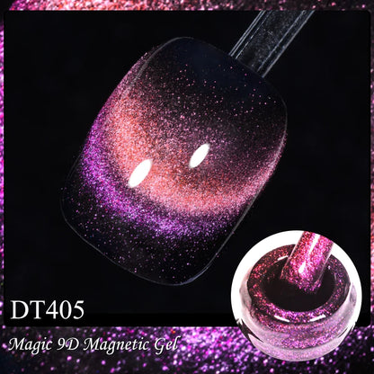 7ml Aurora Cat Magnetic Gel Nail Polish Blue Nails Sparkling Glitter Semi-Permanent Nail Art Soak Off UV Gel Varnish Manicure