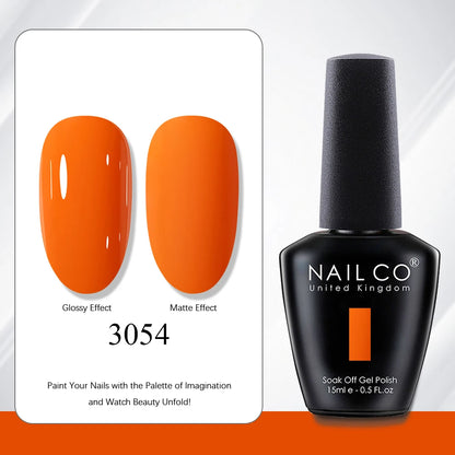 NAILCO 15ml Red Brown Color Series Gel Varnish LED Nails Art Manicure Coffee UV Gel Nail Polish Summer DIY Gellak Design Lacquer
