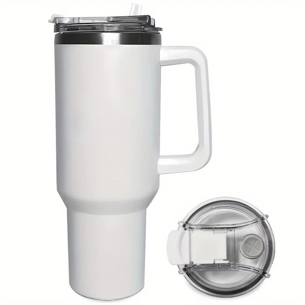 40oz Insulated Stainless Steel Tumbler with Lid - Double-Walled, Reusable Water Bottle for All Seasons, Ideal Outdoor Travel Acc