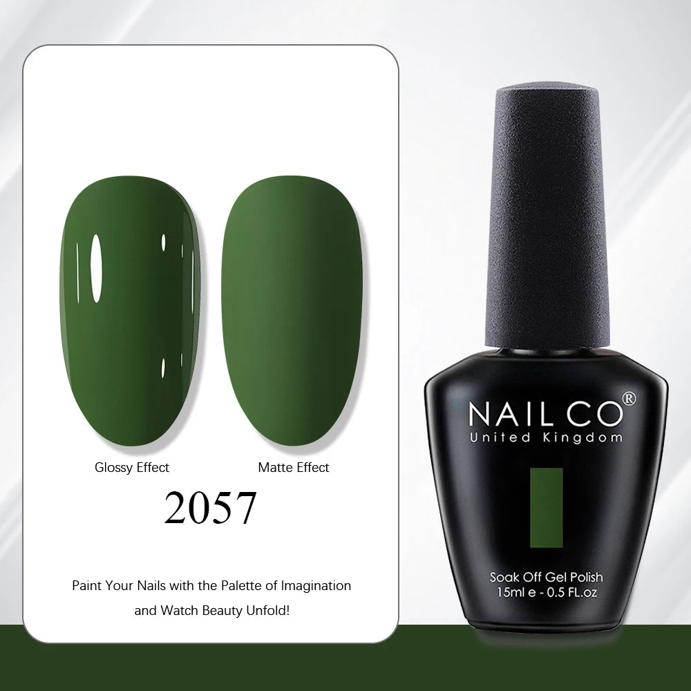 NAILCO 15ml Red Brown Color Series Gel Varnish LED Nails Art Manicure Coffee UV Gel Nail Polish Summer DIY Gellak Design Lacquer