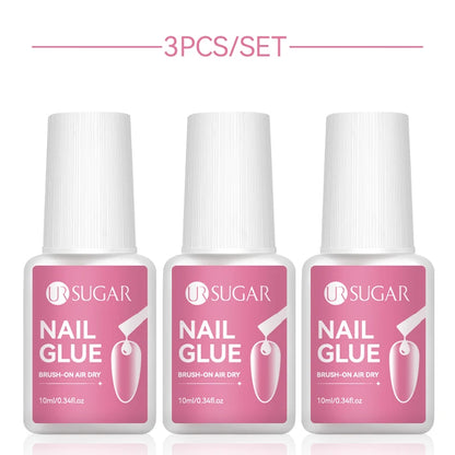 UR SUGAR 10ML Super Strong Nail Glue UV LED Glue For False Nail Tips Acrylic Nails Press On Nails Fake Nails Art Decoration