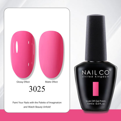 NAILCO 15ml Red Brown Color Series Gel Varnish LED Nails Art Manicure Coffee UV Gel Nail Polish Summer DIY Gellak Design Lacquer