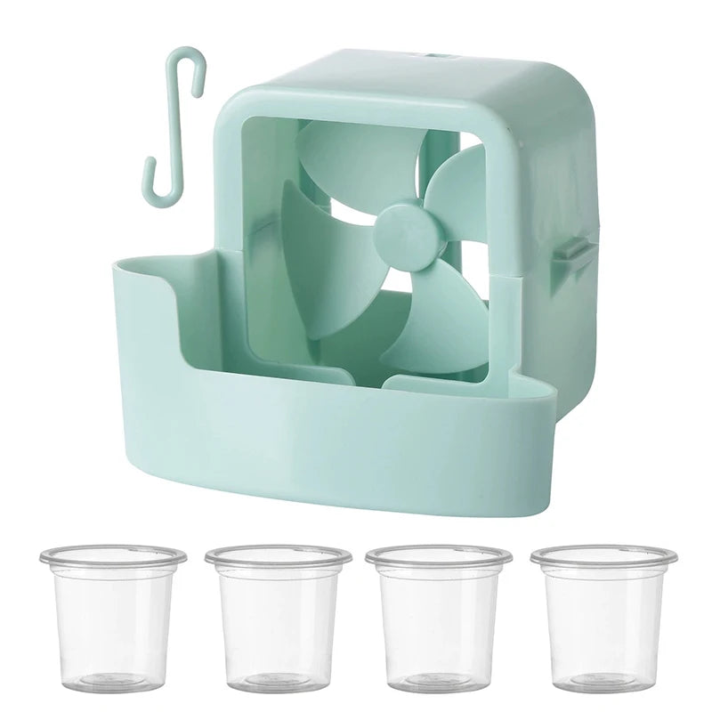 Electric Fan Cooling Storage Box Ice Storage Box Fast Cooling Portable With Hanging Hook Electric Fans Ice Holder
