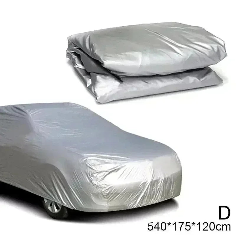 Car Cover Outdoor Protection Full Exterior Snow Cover Sunshade Dustproof Protection Cover Universal for Hatchback Sedan SUV