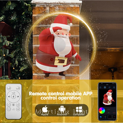3D Hologram Fan 42CM WiFi 3D Holographic Projector Advertising Display Light HD Holographic Projector for Stores Bars Party Xmas