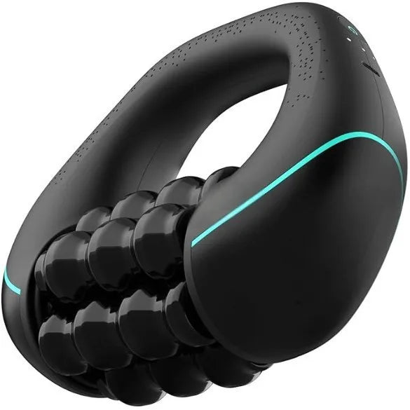 Handheld electric muscle relaxation massage roller with 3-speed strength adjustment