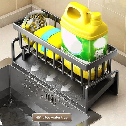 Sponge Drainer Rack Stainless Kitchen Organizer Bathroom Sink Rack Soap Holder
