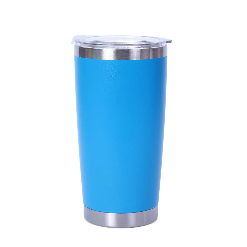 20oz Capacity Travel Insulated Tumbler Double-Walled Vacuum Insulated Vehicle Mounted Water Bottle with Lid BPA Free