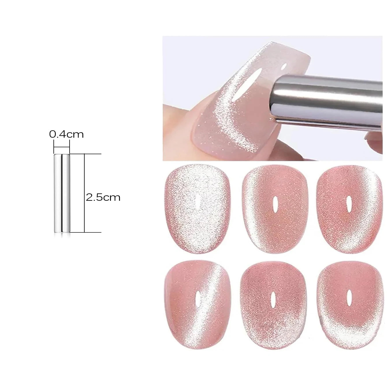 MIANEL 10ml Winter Nails Sea Sunset Golden Light Cat Eye Gel Nail Polish Satin Glass Beads Nail Polish Black Nails 1-10pcs