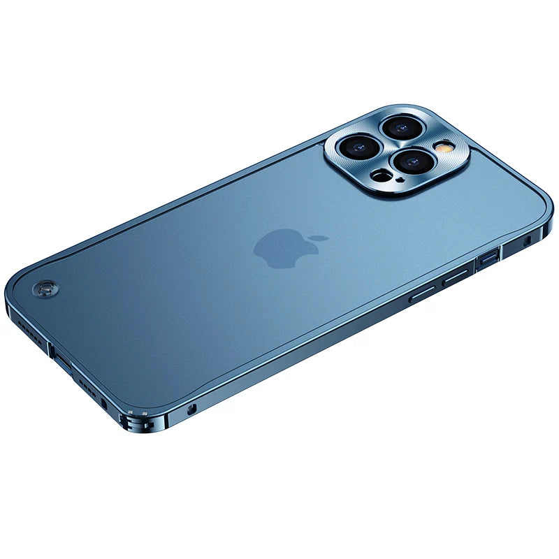 Metal Phone Cases For IPhone 17 Pro 12 13 14 Pro Max Cover Magnetic Aluminum Frame Phone Shell For Iphone 15 12 Mini 13 Pro Max