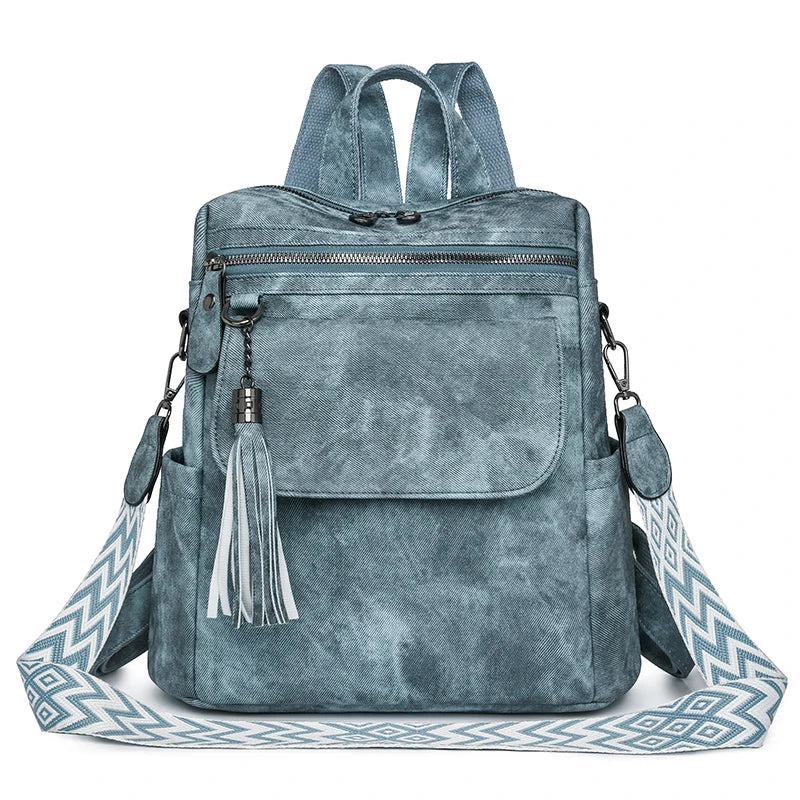 Ladies Daypacks Fashion Backpacks Women Big Travel Bagpack Large School Bags for Girls Solid Color Leather Rucksacks Female