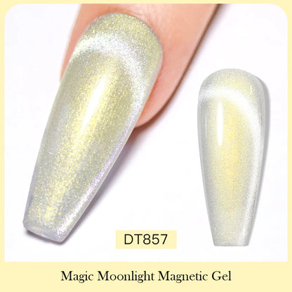 7ml Aurora Cat Magnetic Gel Nail Polish Blue Nails Sparkling Glitter Semi-Permanent Nail Art Soak Off UV Gel Varnish Manicure