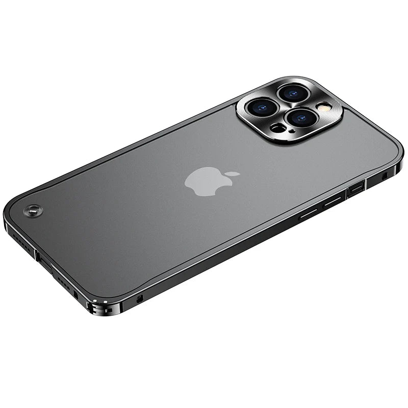 Metal Phone Cases For IPhone 17 Pro 12 13 14 Pro Max Cover Magnetic Aluminum Frame Phone Shell For Iphone 15 12 Mini 13 Pro Max