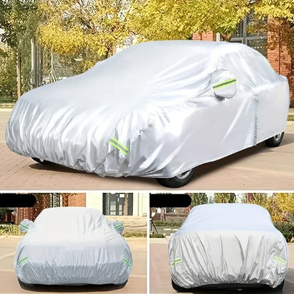 Car Cover Outdoor Protection Full Exterior Snow Cover Sunshade Dustproof Protection Cover Universal for Hatchback Sedan SUV