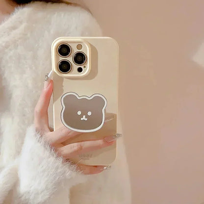 with Heart Holder Red Phone Cases with Holder For iPhone 16 Case 15 Pro Max 14 Plus 13 12 11 Griptok Case with Grip Socket