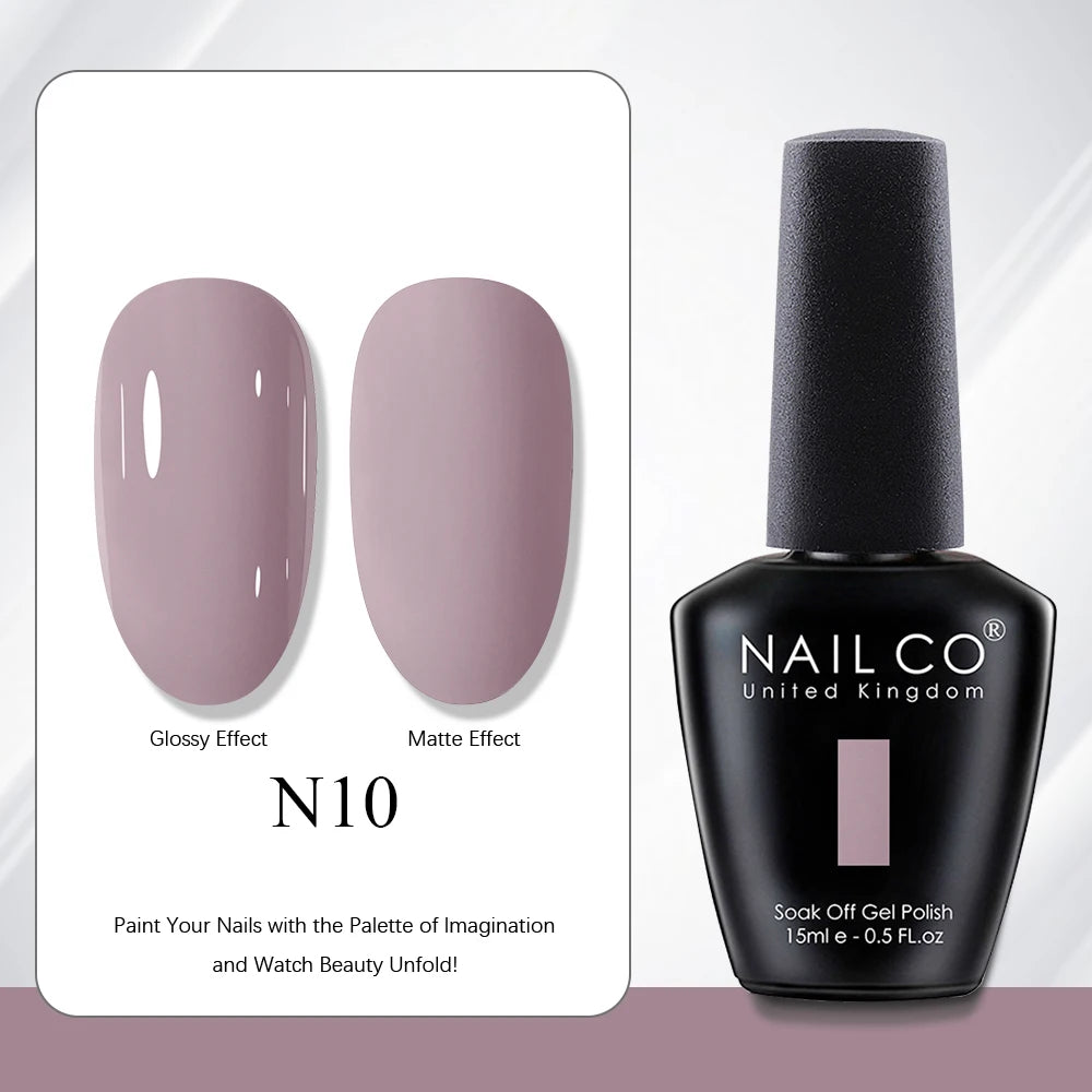 NAILCO 15ml Red Brown Color Series Gel Varnish LED Nails Art Manicure Coffee UV Gel Nail Polish Summer DIY Gellak Design Lacquer