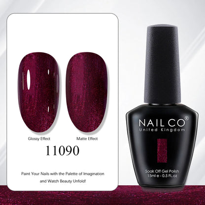NAILCO 15ml Red Brown Color Series Gel Varnish LED Nails Art Manicure Coffee UV Gel Nail Polish Summer DIY Gellak Design Lacquer