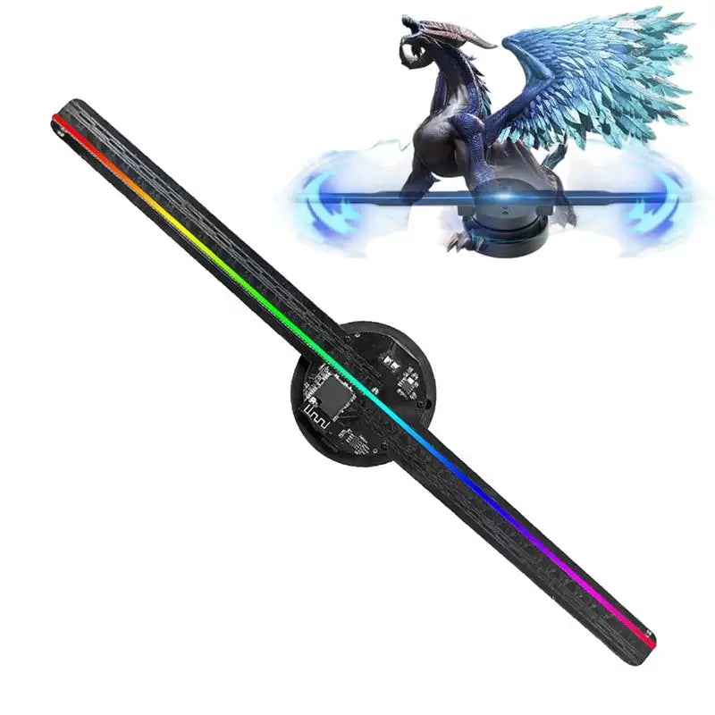 3D Fan Hologram Projector Wifi Control Remote Commercial Advertising Display Hologram Lamp for Christmas Party