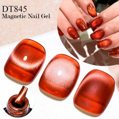7ml Aurora Cat Magnetic Gel Nail Polish Blue Nails Sparkling Glitter Semi-Permanent Nail Art Soak Off UV Gel Varnish Manicure