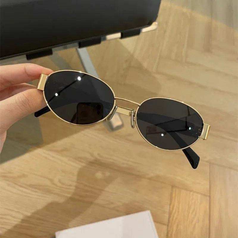 Fashion Sunglasses Men Women High End Driving Special Sun Glasses  Anti UV High Quality Metal Punk Trends Eyewear