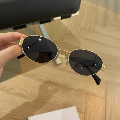 Fashion Sunglasses Men Women High End Driving Special Sun Glasses  Anti UV High Quality Metal Punk Trends Eyewear