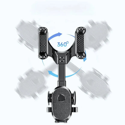 Car Phone Holder For Car Rearview Mirror Multi-function 360 Degree Rotatable and Extendable Mobile Phone Holder For iPhone Samsu