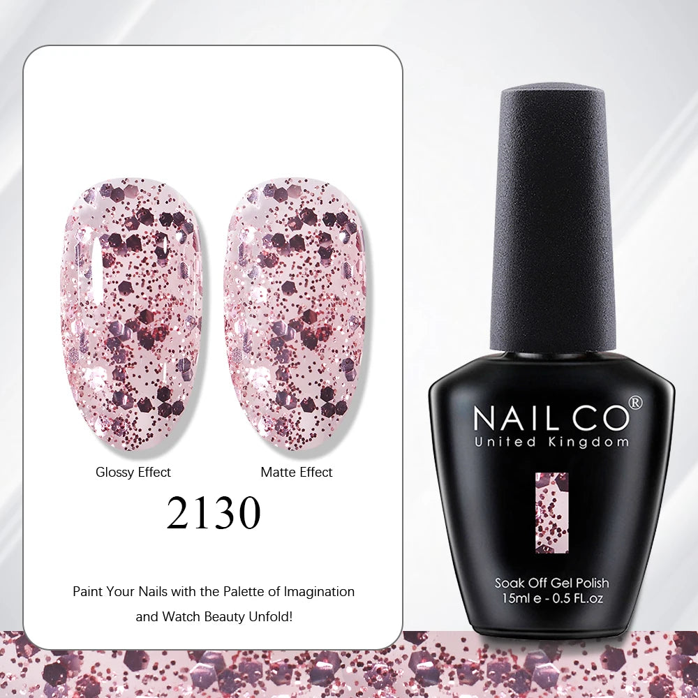 NAILCO 15ml Red Brown Color Series Gel Varnish LED Nails Art Manicure Coffee UV Gel Nail Polish Summer DIY Gellak Design Lacquer